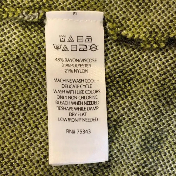 Rachel Roy Women's Plaid Check Rayon 3 Button Long Sleeve Jacket Size L - Picture 9 of 13